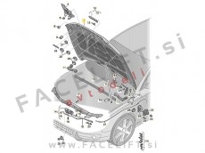 Audi A4 B8 8K 07-11 pokrov motorja