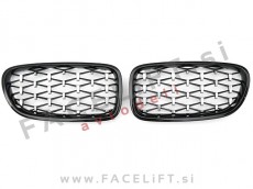 BMW 5 F10 F11 10-17 ledvičke črne kromirane (sijaj)