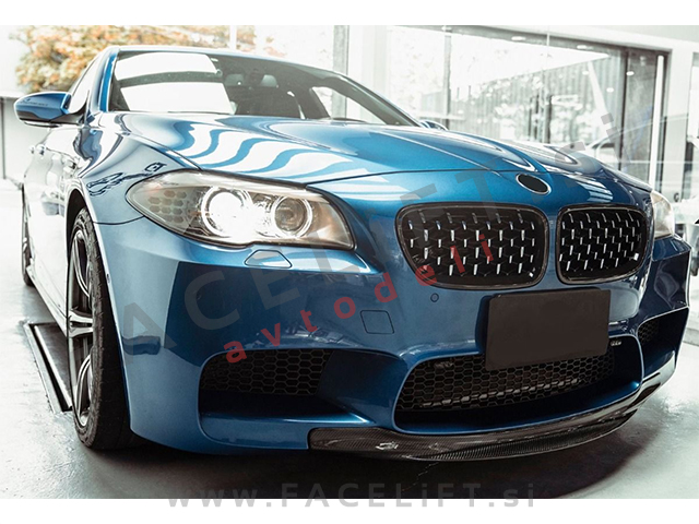 BMW 5 F10 F11 10-17 ledvičke črne kromirane (sijaj)