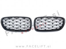 BMW 5 F10 F11 10-17 ledvičke črne (sijaj)