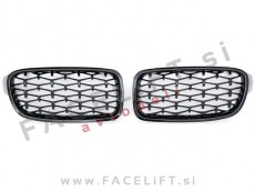 BMW 3 F30 F31 11-19 ledvičke črne (sijaj)
