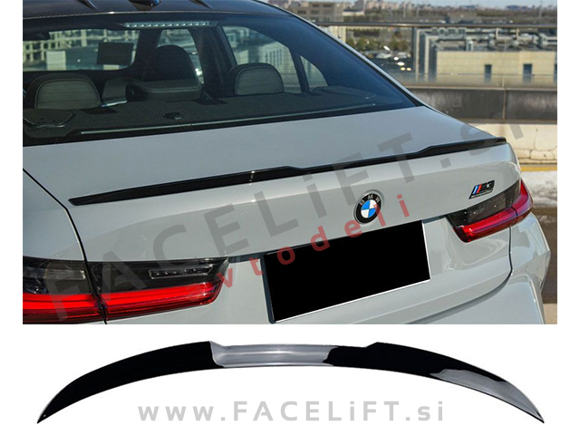 BMW 3 Limuzina G20 19- spojler za prtljažnik črni sijaj