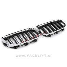 BMW 1 F20 F21 11-15 ledvičke črne kromirane (sijaj)