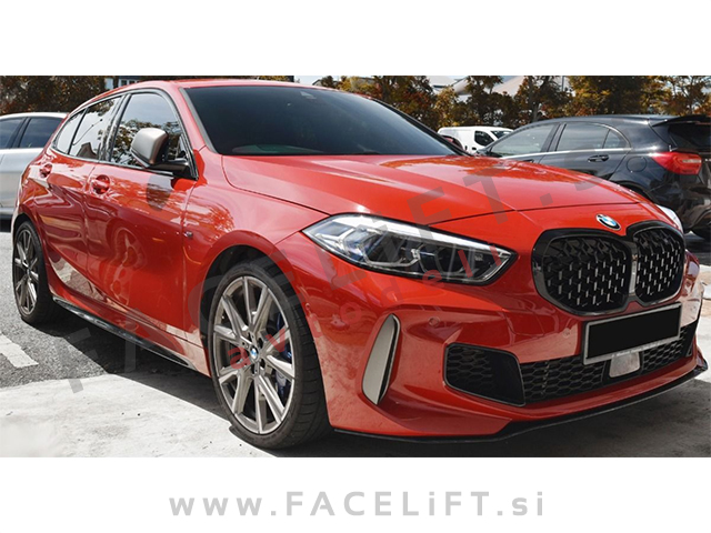 BMW 1 F40 19- ledvičke črne kromirane (sijaj)