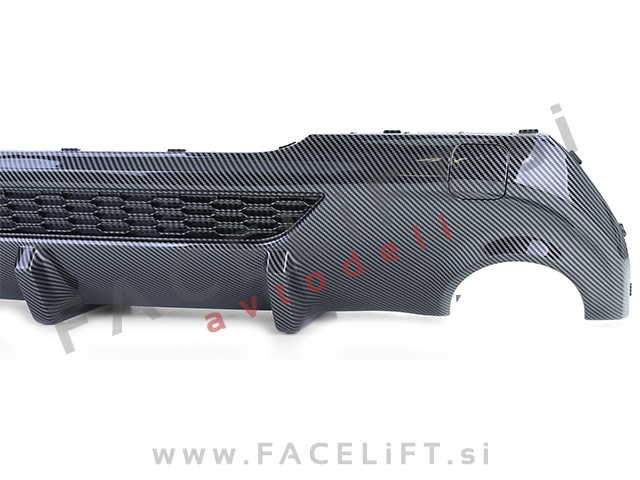 BMW 1 F40 M 19- difuzor M-Performance izgled karbon (sijaj)