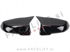 BMW 1 F40 19-24 pokrovi ogledal M izgled črni (sijaj)