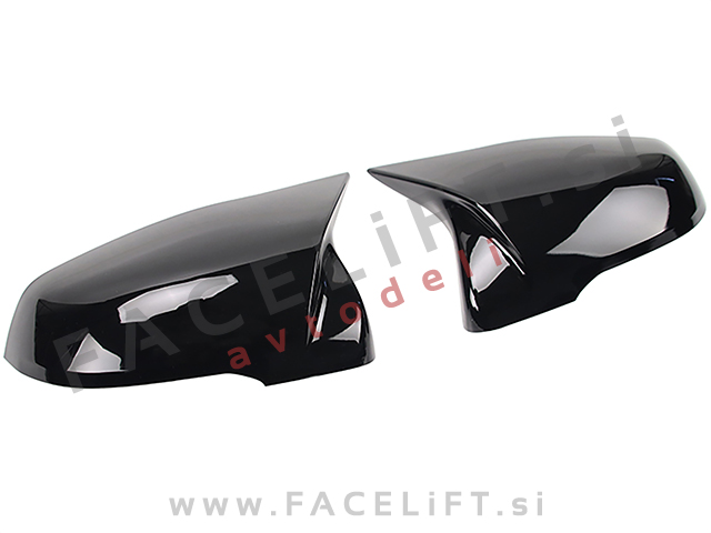 BMW 1 F40 19-24 pokrovi ogledal M izgled črni (sijaj)