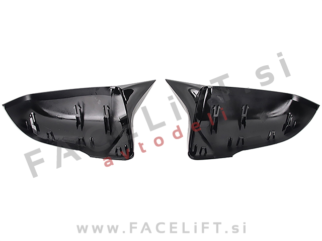 BMW 1 F40 19-24 pokrovi ogledal M izgled črni (sijaj)