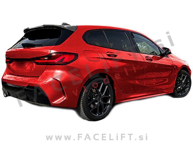 BMW 1 F40 M 19- strešni spojler karbon (sijaj)