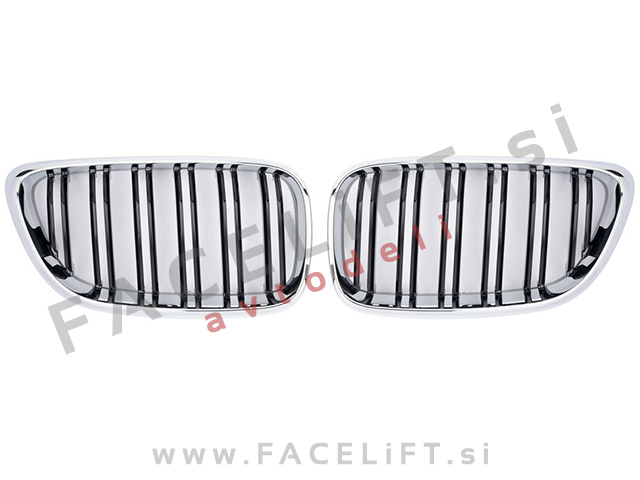 BMW 2 F22 F23 14-21 ledvičke črne kromirane (sijaj) BMW 2 F22 F23 14-21 ledvičke črne kromirane (sijaj)