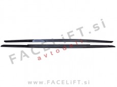 BMW 5 F10 F11 10-17 podaljški pragov M-Performance izgled črni (sijaj)
