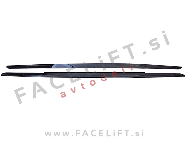 BMW 5 F10 F11 10-17 podaljški pragov M-Performance izgled črni (sijaj)