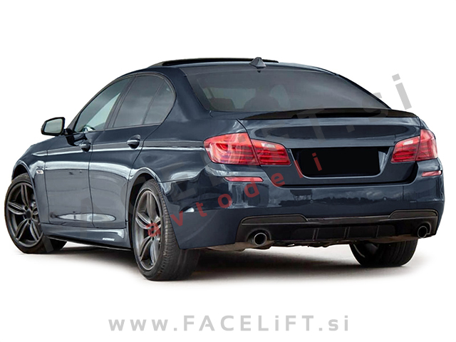 BMW 5 F10 F11 10-17 podaljški pragov M-Performance izgled črni (sijaj)