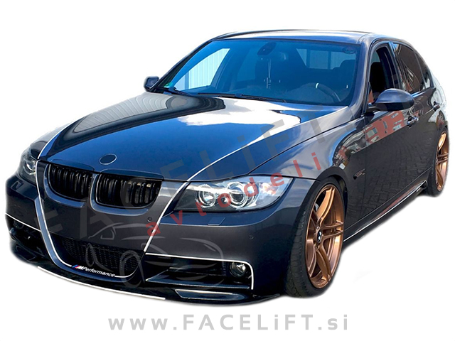 BMW 3 E90 E91 05-08 ledvičke črne (sijaj)