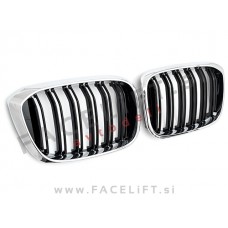 BMW X3 G01 17-21 ledvičke črne kromirane (sijaj)