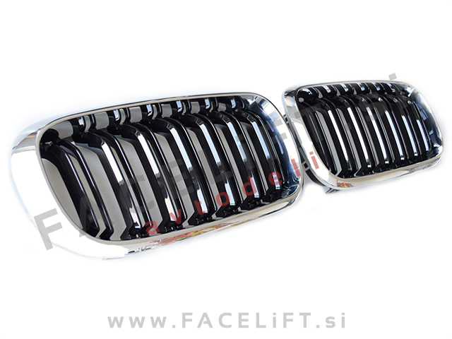 BMW X6 F16 14-19 ledvičke črne kromirane sijaj