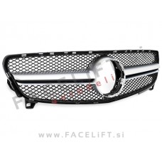 Mercedes A W176 15-18 maska črna srebrna