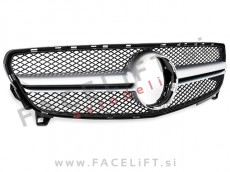 Mercedes A W176 15-18 maska črna srebrna