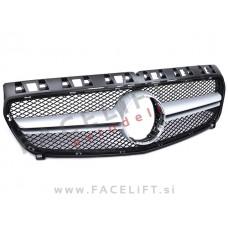 Mercedes A W176 12-15 maska črna srebrna