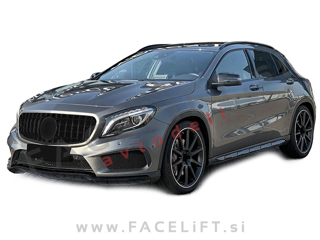 Mercedes GLA X156 13-16 maska črna sijaj