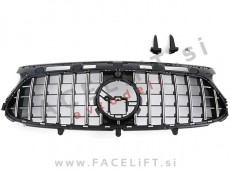 Mercedes GLA H247 AMG Line 20-23 maska črna kromirana sijaj