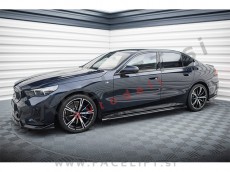 BMW 5 G60 M-Pack 23- podaljški pragov črni sijaj