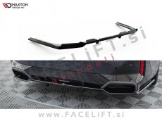 BMW 5 G60 M-Pack 23- podaljšek zadnjega odbijača črni sijaj