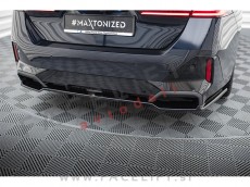 BMW 5 G60 M-Pack 23- podaljšek zadnjega odbijača črni sijaj