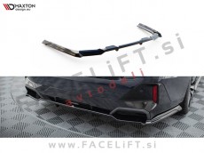 BMW 5 G60 M-Pack 23- podaljšek zadnjega odbijača črni sijaj