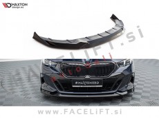 BMW 5 G60 M-Pack 23- podaljšek sprednjega odbijača črni sijaj