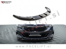 BMW 5 G60 M-Pack 23- podaljšek sprednjega odbijača črni sijaj