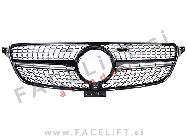 Mercedes GLE W166 15-19 maska Diamond Black