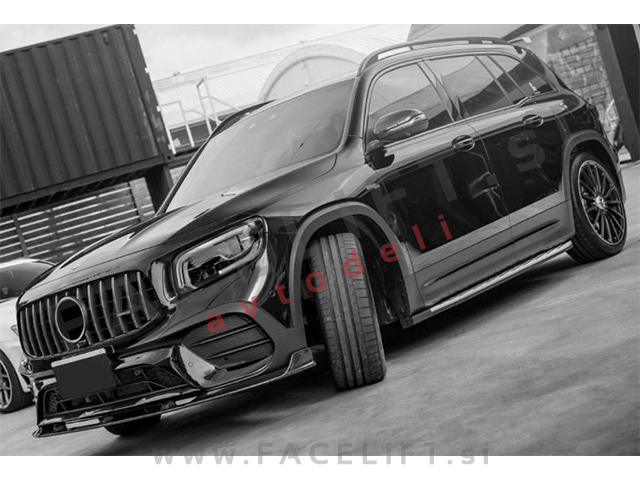 Mercedes GLB X247 AMG Line 19- maska črna kromirana sijaj