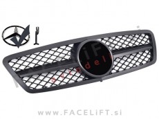 Mercedes C W203 00-07 maska črna mat