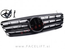 Mercedes C W203 00-07 maska črna sijaj Mercedes C W203 00-07 maska črna sijaj