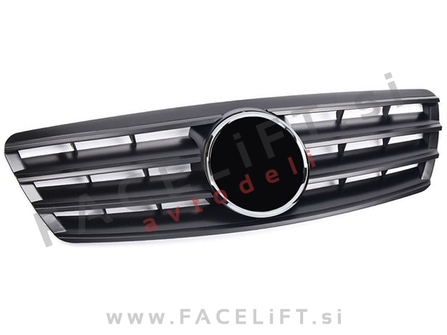 Mercedes C W203 00-07 maska črna mat