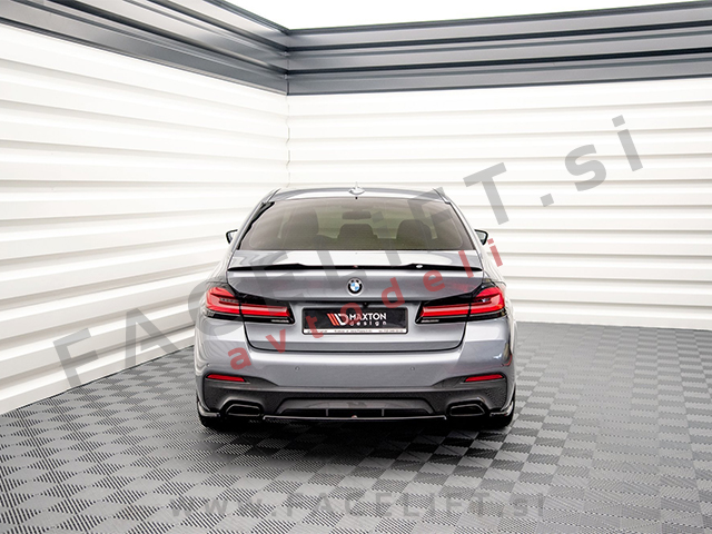 BMW 5 Limuzina G30 LCI M-Pack 20-23 podaljški zadnjega odbijača črni sijaj