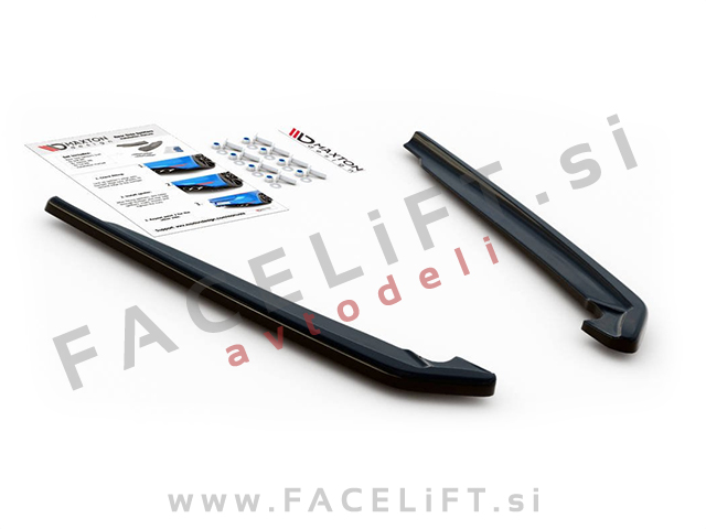 BMW 5 Limuzina G30 LCI M-Pack 20-23 podaljški zadnjega odbijača črni sijaj