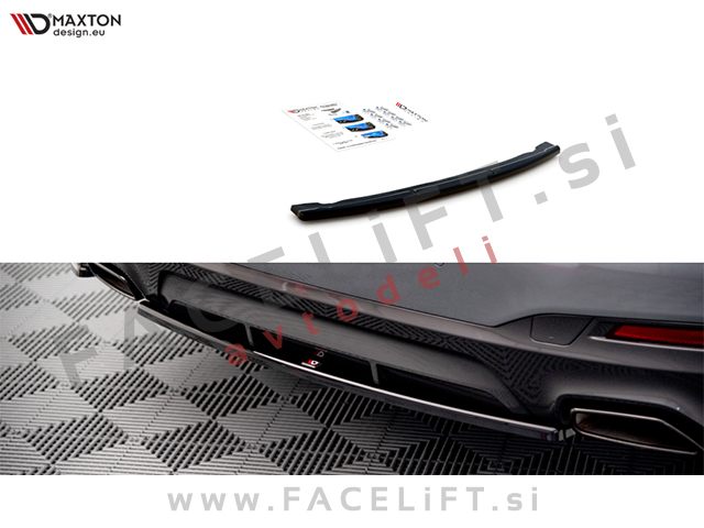 BMW 5 Limuzina G30 LCI M-Pack 20-23 podaljšek zadnjega odbijača črni sijaj