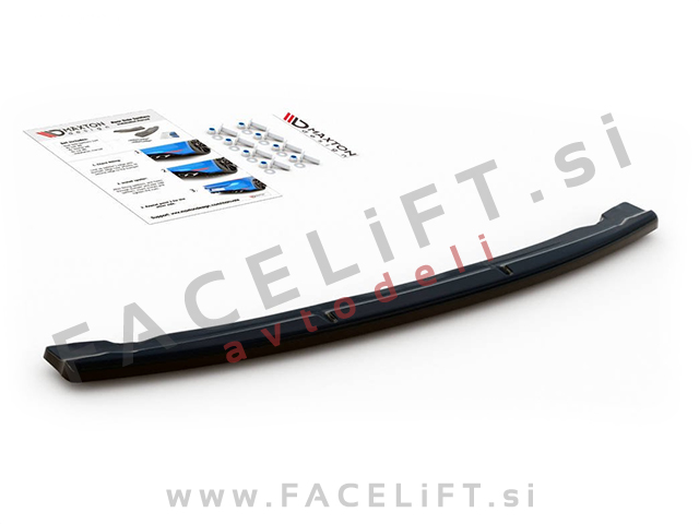 BMW 5 Limuzina G30 LCI M-Pack 20-23 podaljšek zadnjega odbijača črni sijaj
