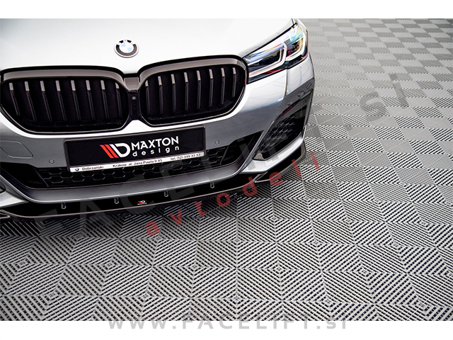 BMW 5 G30 LCI M-Pack 20-23 podaljšek sprednjega odbijača črni sijaj