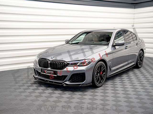 BMW 5 G30 LCI M-Pack 20-23 podaljšek sprednjega odbijača črni sijaj
