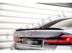 BMW 5 Limuzina G30 M-Pack 17-23 spojler za prtljažnik črni sijaj