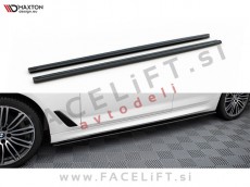 BMW 5 G30 G31 M-Pack 17-23 podaljški pragov črni sijaj