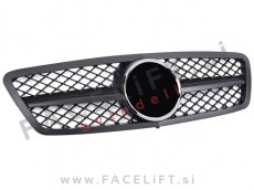 Mercedes C W203 00-07 maska črna mat