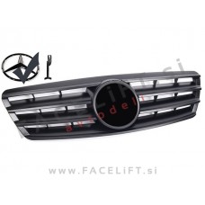 Mercedes C W203 00-07 maska črna mat Mercedes C W203 00-07 maska črna mat