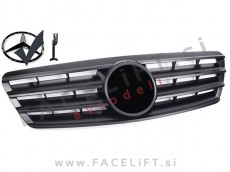 Mercedes C W203 00-07 maska črna mat Mercedes C W203 00-07 maska črna mat