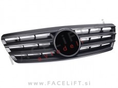 Mercedes C W203 00-07 maska črna mat Mercedes C W203 00-07 maska črna mat