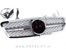 Mercedes C W203 00-07 maska kromirana sijaj