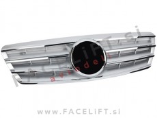 Mercedes C W203 00-07 maska srebrna kromirana sijaj Mercedes C W203 00-07 maska srebrna kromirana sijaj